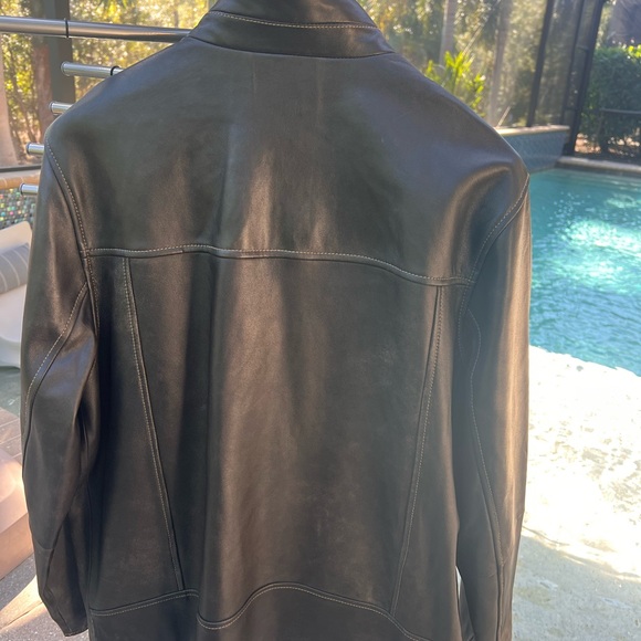 Men’s NWT Tommy Bahama Leather Rocker Jacket, sz Large - Picture 11 of 12